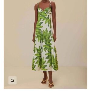 Farm Rio Palm Dress - Size Large - NWT